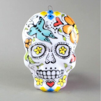 Glass Fusing Skull Mask Drape Mold