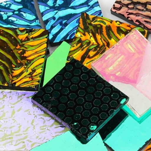 3bags COE90 Dichroic Glass Scrap
