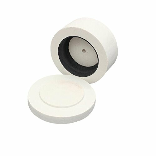 White ceramic crucible with lid, used for high-temperature applications.
