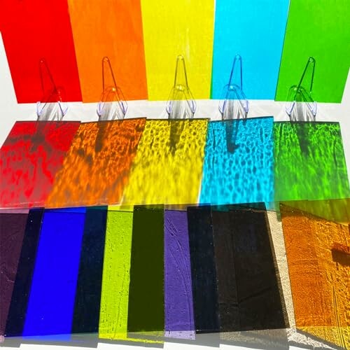 ILLUCKAI Rainbow Transparent Fusing Glass Sheets