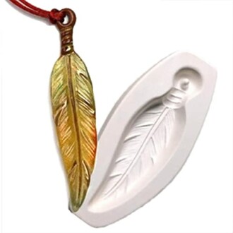 Holey Feather Mold 4.75"