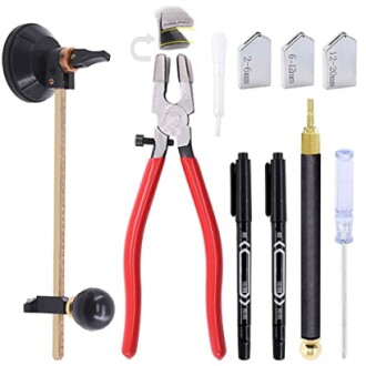 Mardatt 9 Pcs Glass Cutting Tool Set