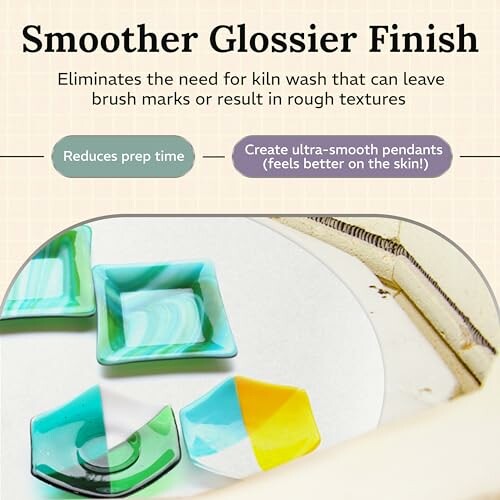 Colorful glass pendants with smooth finish