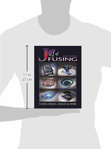 Cover of 'Joy of Fusing' book showing various fused glass projects.
